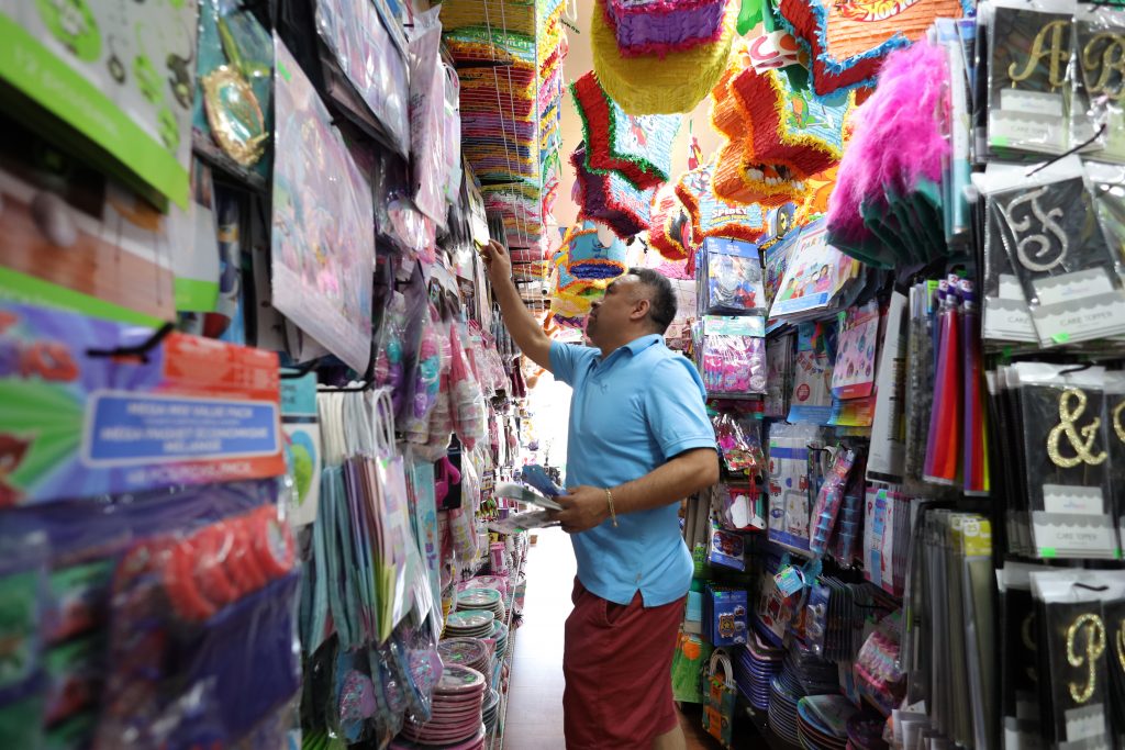 man at party variety store